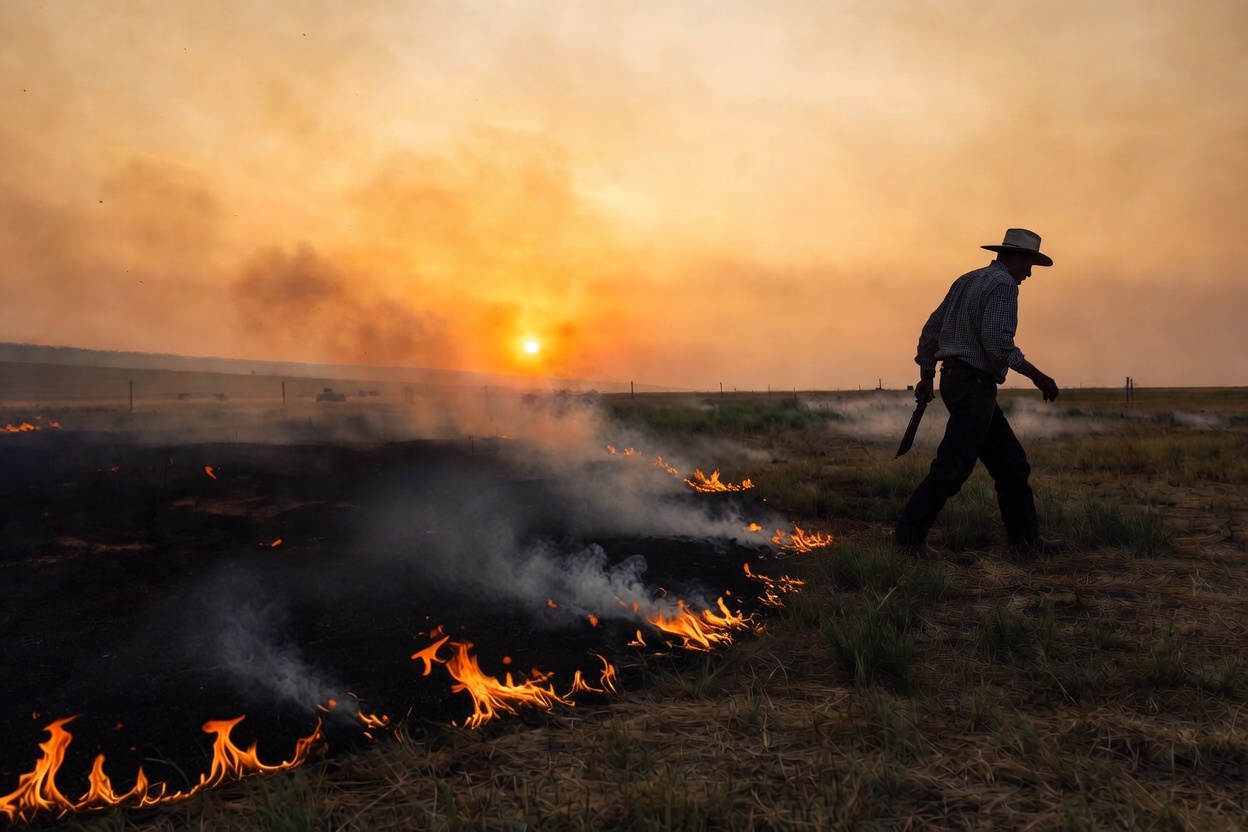 Farmers and ranchers using Conservation United prescribed fire insurance on agricultural grazing land